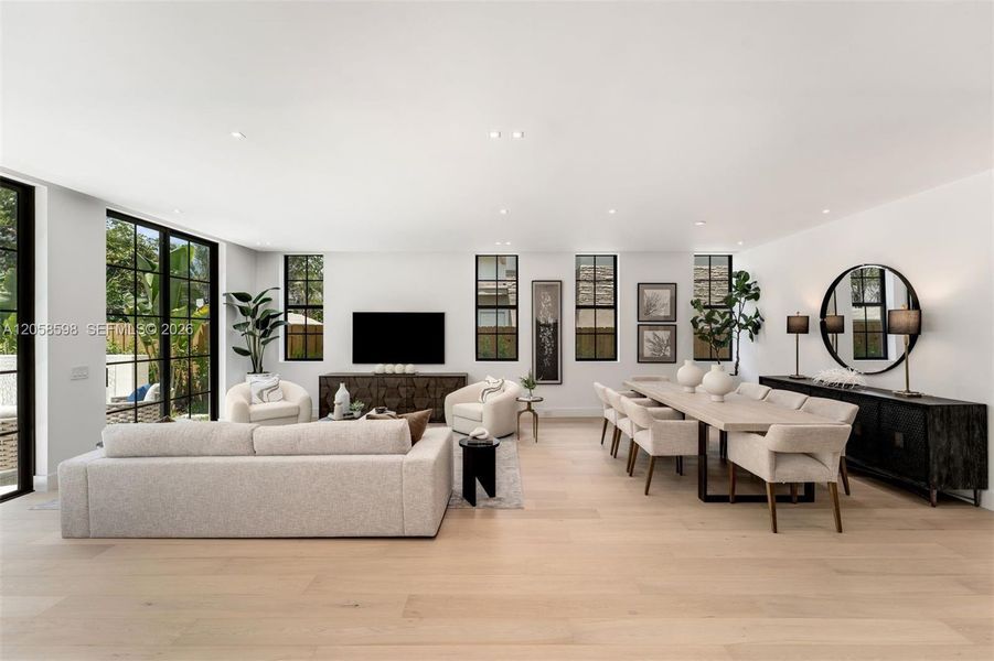 Furnished interior view inside a new home in , Miami (Image 7).