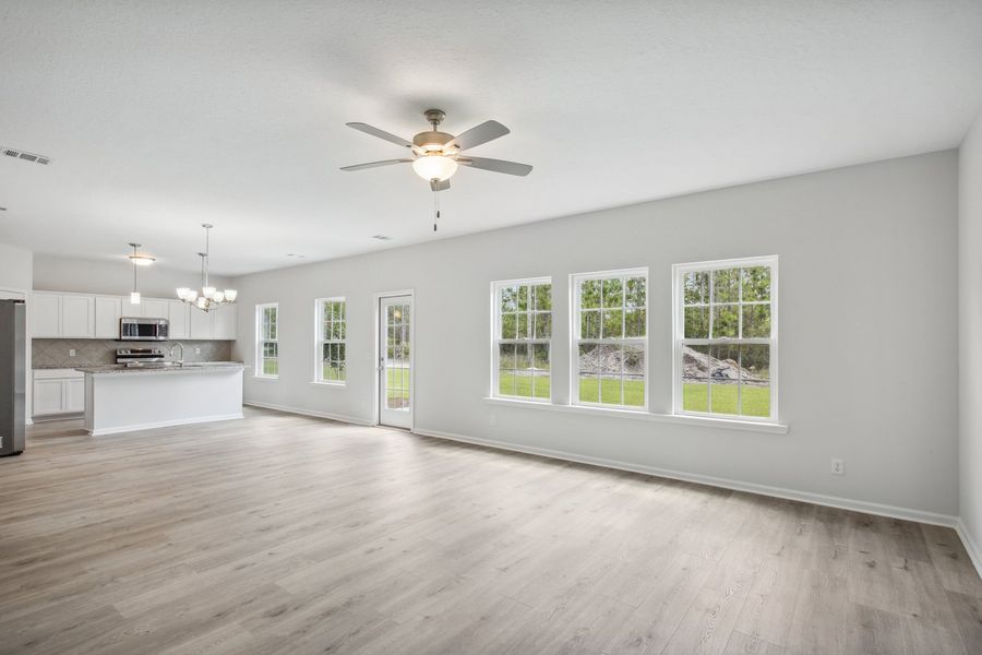 Representative unfurnished interior of a home built from the The Barrington by RTS Homes in Grand Reserve, Hinesville (Image 20). Representative unfurnished interior of a home built from the The Barrington by RTS Homes in Grand Reserve, Hinesville (Image 20).
