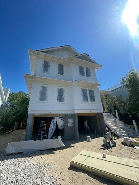 In-progress construction of a new home in , Isle Of Palms, SC (Image 17). In-progress construction of a new home in , Isle Of Palms, SC (Image 17).