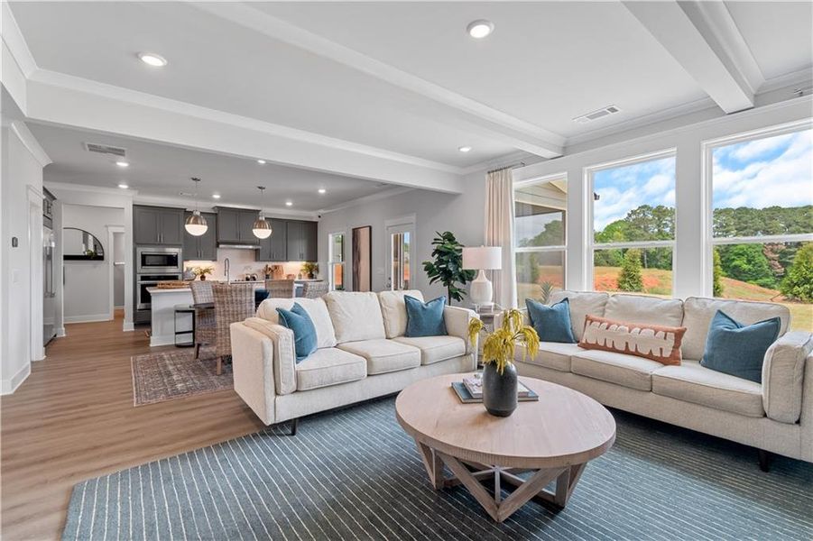 Furnished interior view inside a new home in Fowler Farms, Auburn (Image 7).