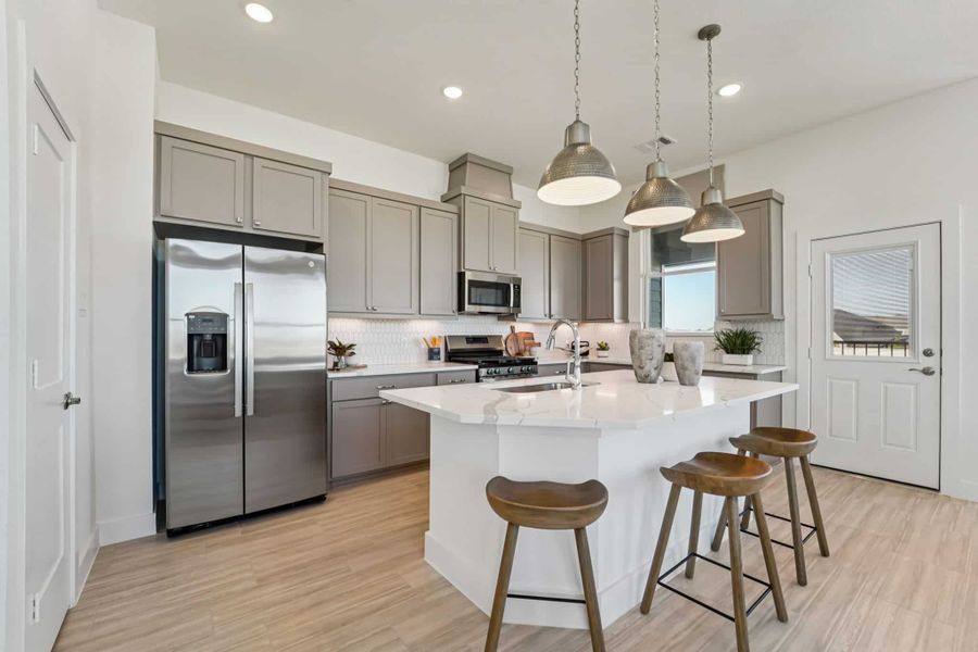 Furnished interior view inside a new home in Bridgeland, Cypress (Image 12).