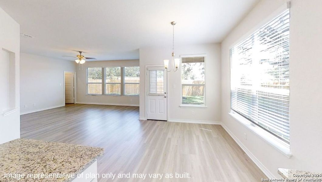 Spacious, unfurnished interior of a new home in Brookstone Creek, San Antonio (Image 8).