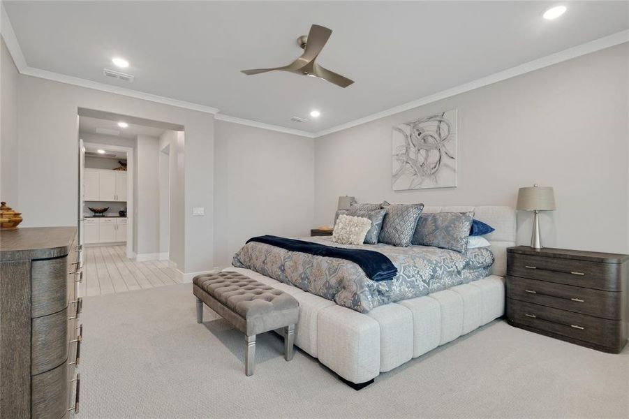 Furnished interior view inside a new home in , Denton (Image 29).