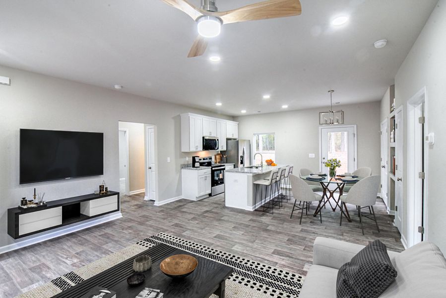 Furnished interior view inside a new home in , Orangeburg (Image 3).