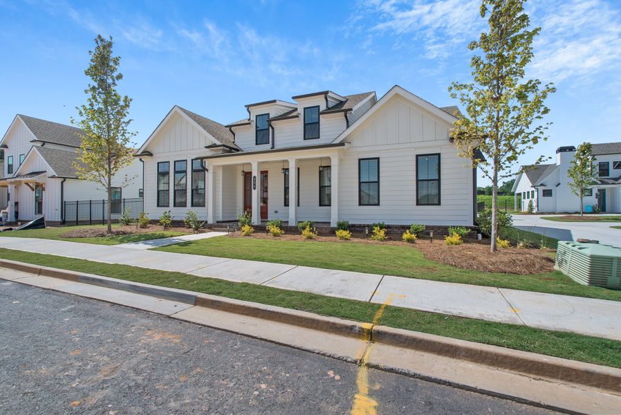 Representative exterior photo of a completed home built from the The Jayden II by The Providence Group in Promenade at Sawnee Village, Cumming, GA (Image 23). Representative exterior photo of a completed home built from the The Jayden II by The Providence Group in Promenade at Sawnee Village, Cumming, GA (Image 23).