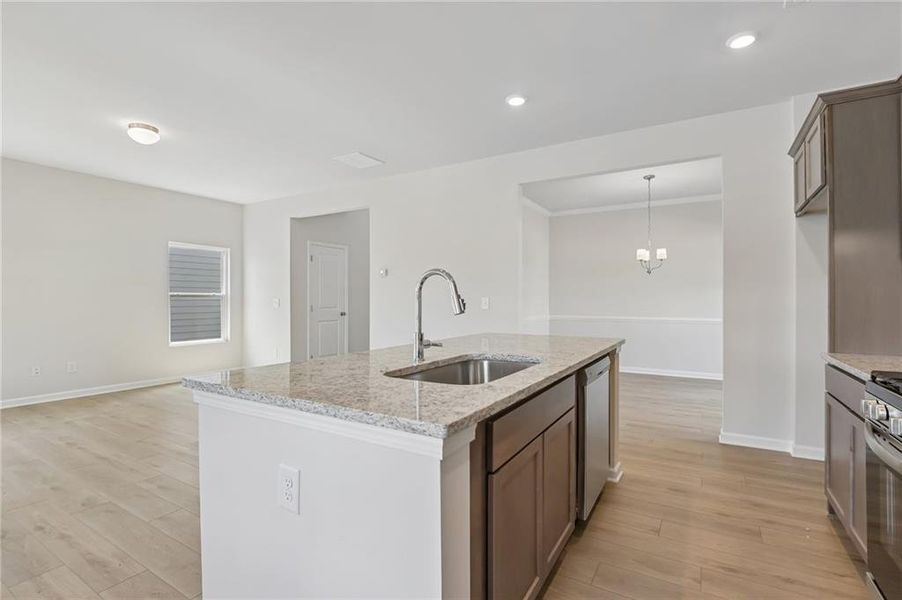 Furnished interior view inside a new home in Magnolia Trace, Flowery Branch (Image 6).