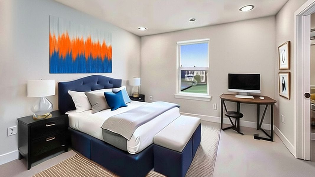 Furnished interior view inside a new home in Pony Park, Colorado Springs (Image 14). Furnished interior view inside a new home in Pony Park, Colorado Springs (Image 14).