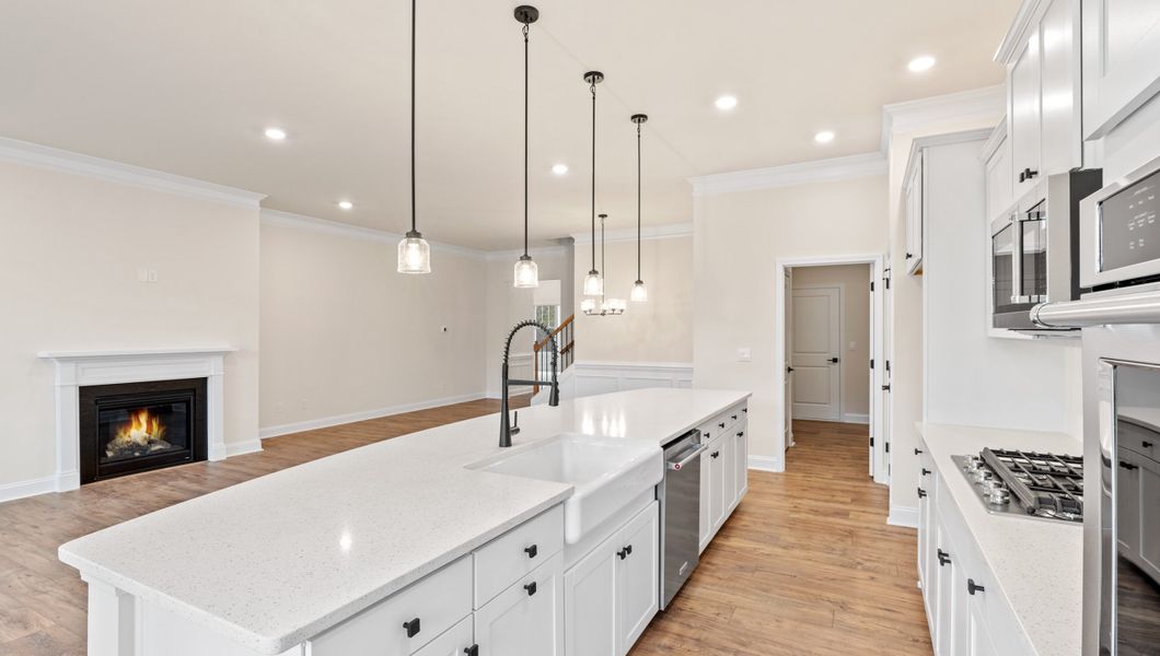 Representative furnished interior of a home built from the AZALEA by D.R. Horton in Whitehawk Meadows, Travelers Rest (Image 11).