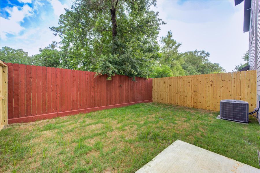 Exterior details and patio area of a home in , Houston (Image 3). Exterior details and patio area of a home in , Houston (Image 3).