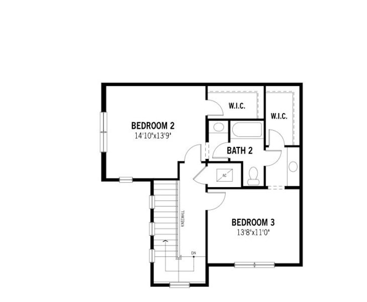 2D floor plan layout of this home in Avila, Jensen Beach, FL (Image 4).