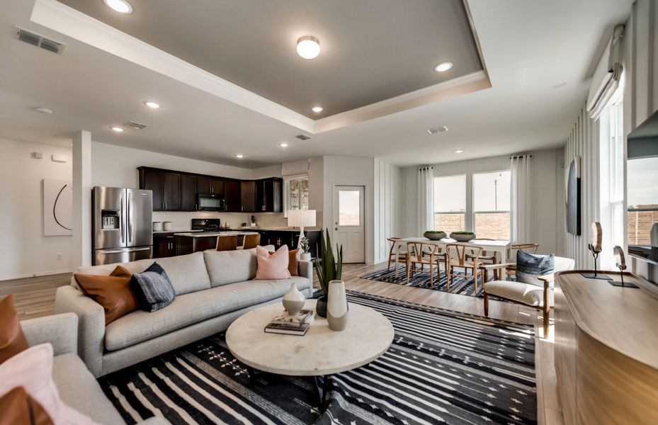 Open concept throughout main living areas