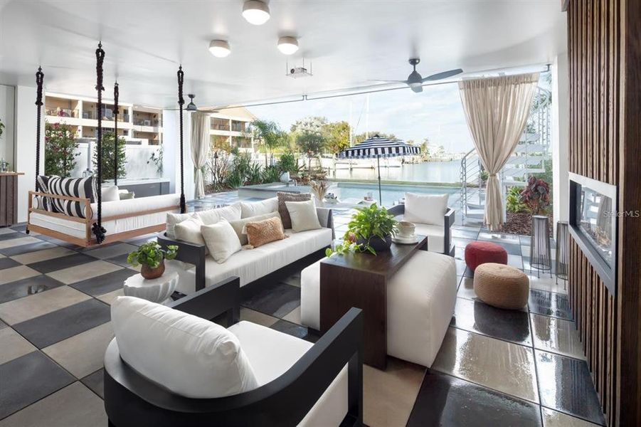 Furnished interior view inside a new home in , Treasure Island (Image 10).