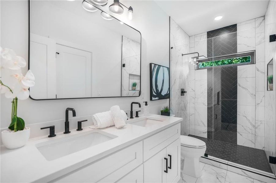 Furnished interior view inside a new home in , Atlanta (Image 13).