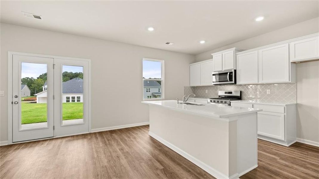 Furnished interior view inside a new home in Preserve at Dove Creek, Statham (Image 17).
