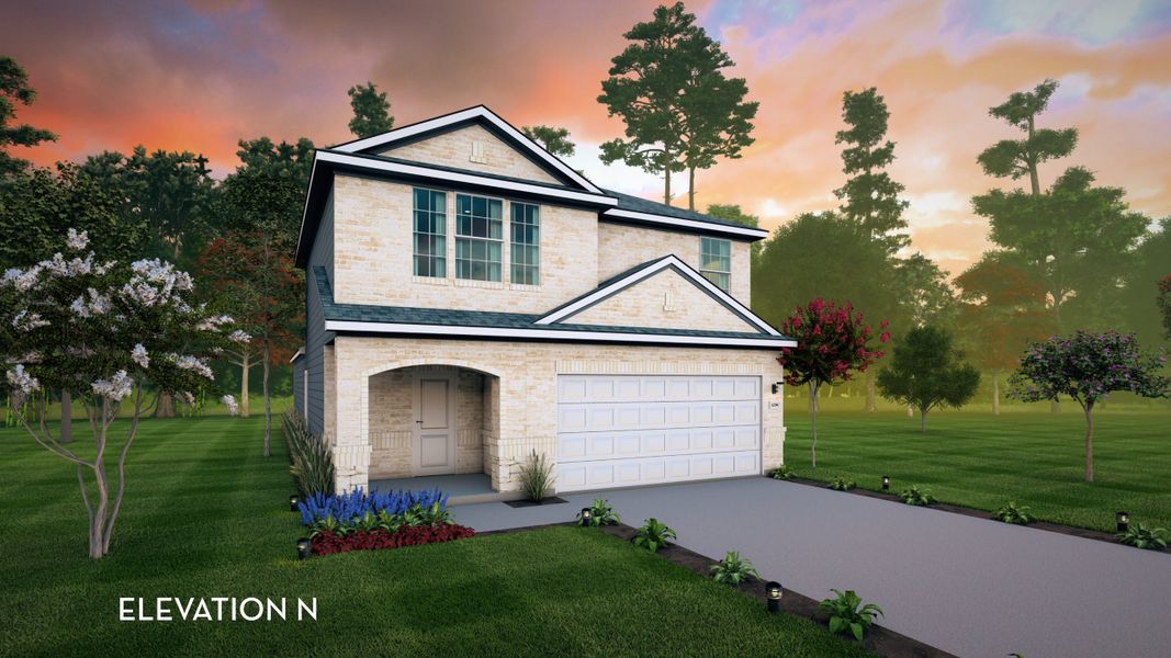 Representative exterior photo of a completed home built from the Ash by CastleRock Communities in Cool Water, Jarrell, TX (Image 19). Representative exterior photo of a completed home built from the Ash by CastleRock Communities in Cool Water, Jarrell, TX (Image 19).