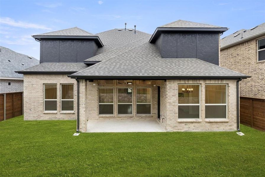 Exterior details and patio area of a home in Solterra, Mesquite (Image 3).