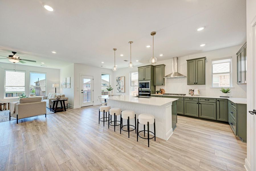 Open Concept Kitchen, Living Room