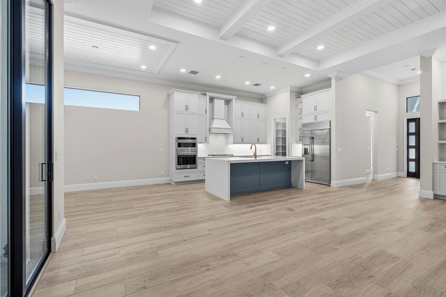 Furnished interior view inside a new home in Seaglass, Wabasso Beach (Image 9).