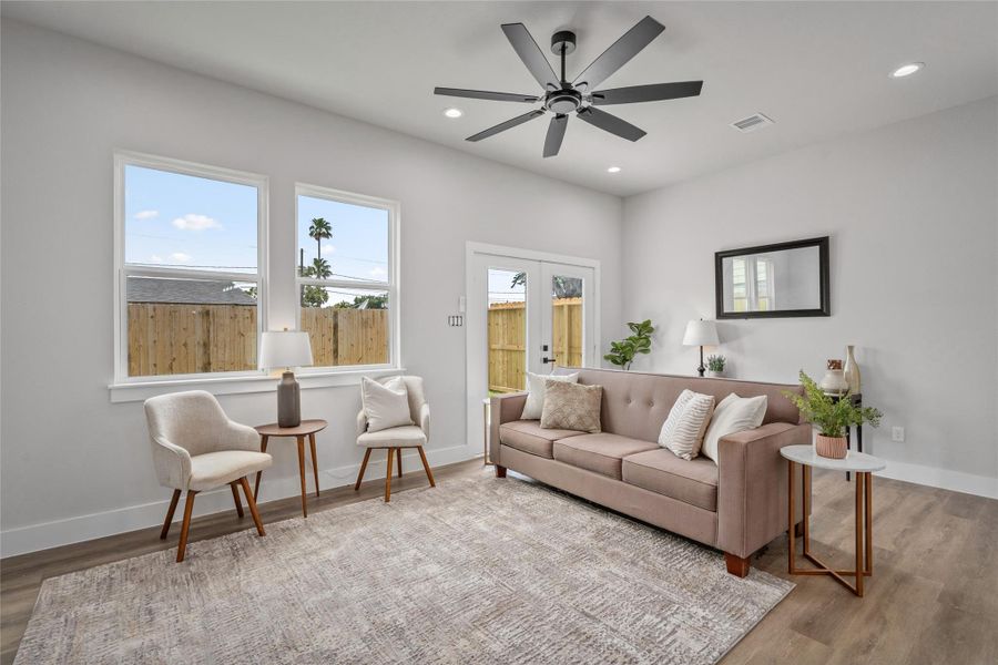 Furnished interior view inside a new home in , Houston (Image 12).