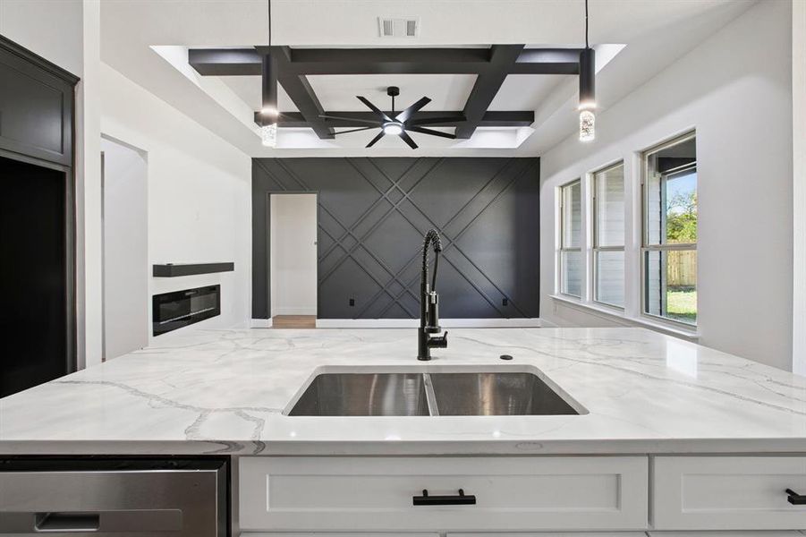Close-up of interior finishes inside a home in , Fort Worth (Image 12).