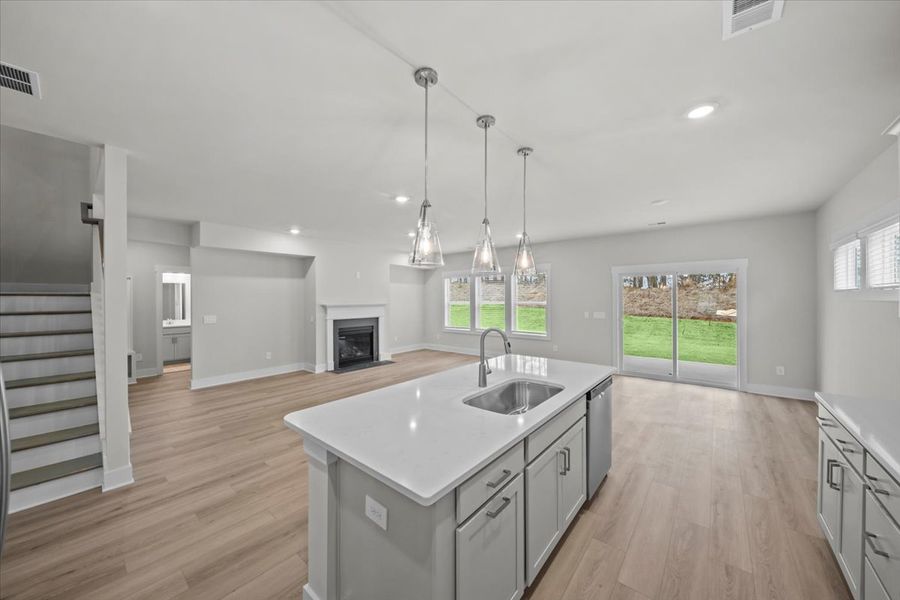 Furnished interior view inside a new home in Cedar Shoals - Signature Collection, Piedmont (Image 5).