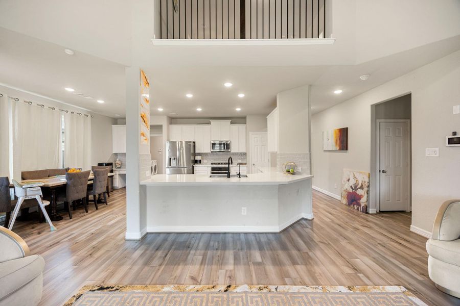 Furnished interior view inside a new home in Sunterra 60ft, Katy (Image 8).