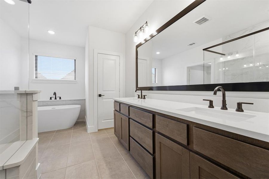 Furnished interior view inside a new home in Craig Ranch, McKinney (Image 8).