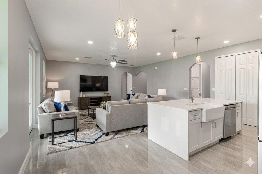 6 - 1 Family Room Staged