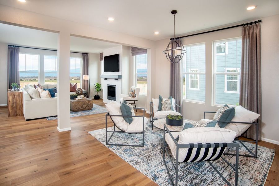 Furnished interior view inside a new home in Windsong, Thornton (Image 8). Furnished interior view inside a new home in Windsong, Thornton (Image 8).