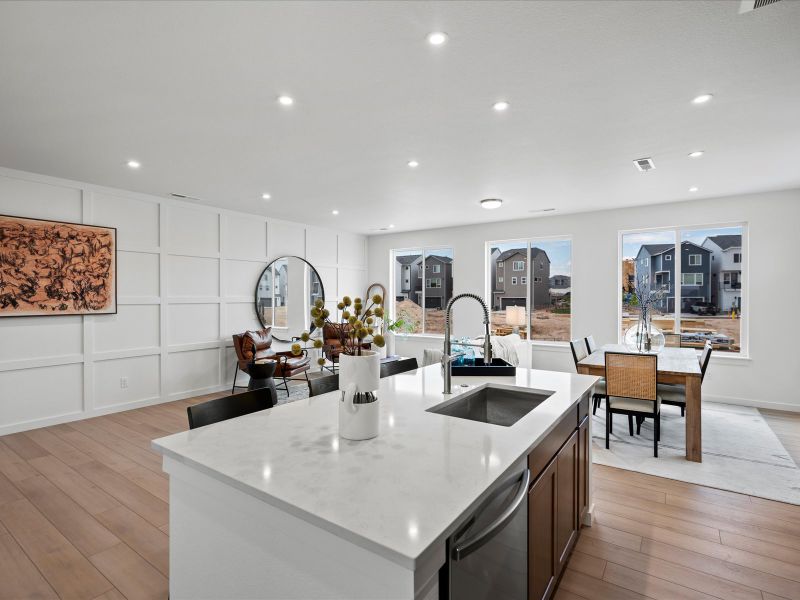 Furnished interior view inside a new home in Parkside at Victory Ridge, Colorado Springs (Image 11).