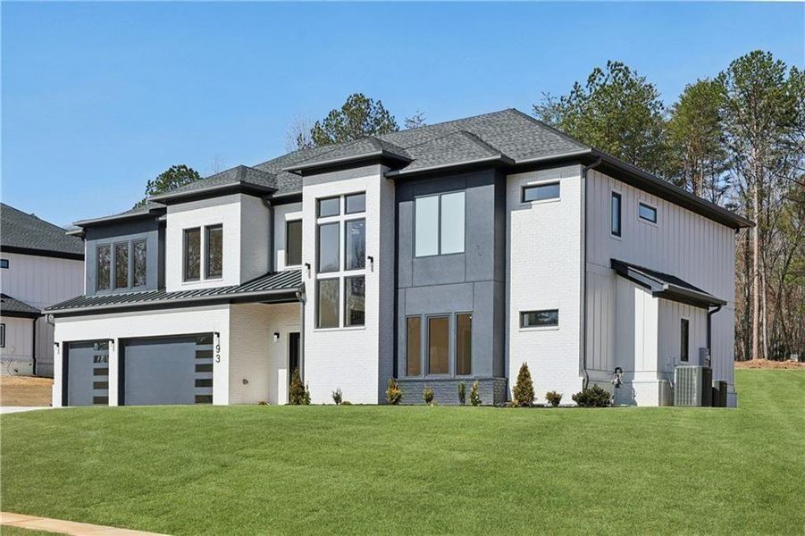 Front exterior of a new home in , Auburn, GA, highlighting curb appeal (Image 27).