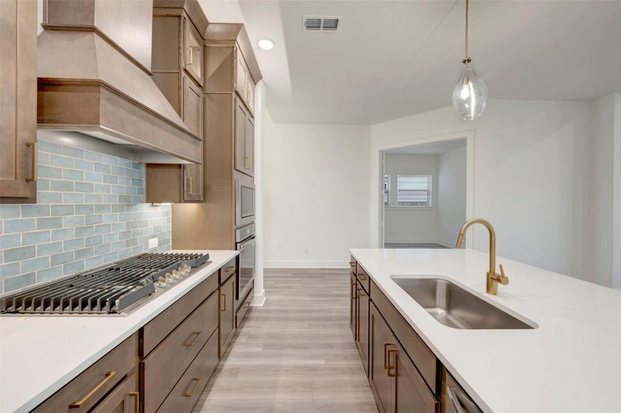 Furnished interior view inside a new home in Elyson 45', Katy (Image 13).