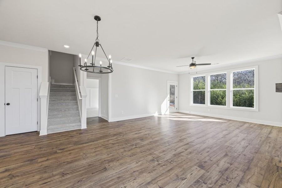 Spacious, unfurnished interior of a new home in , Hartwell (Image 48).