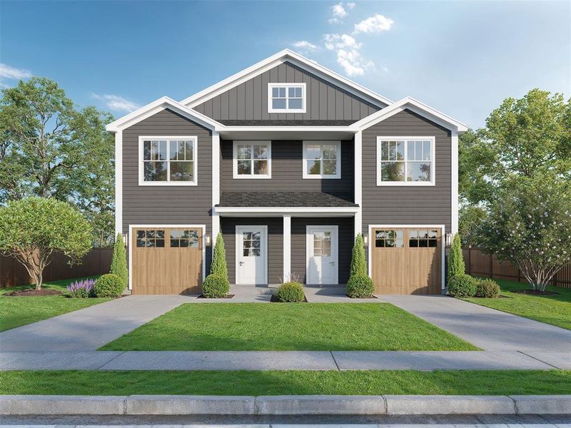 Front exterior of a new home in , Whitesboro, TX, highlighting curb appeal (Image 1). Front exterior of a new home in , Whitesboro, TX, highlighting curb appeal (Image 1).
