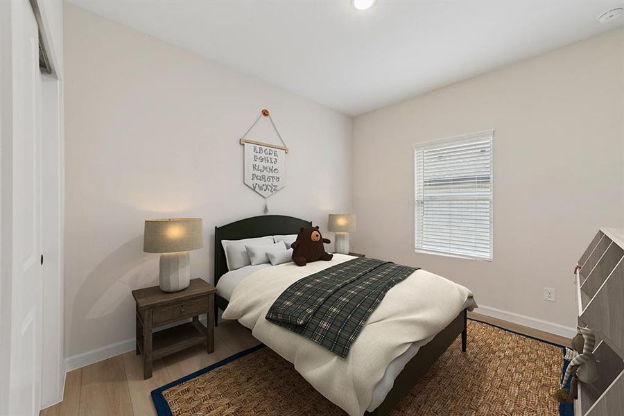 Furnished interior view inside a new home in Aspire at Noble Ridge, Howe (Image 23).