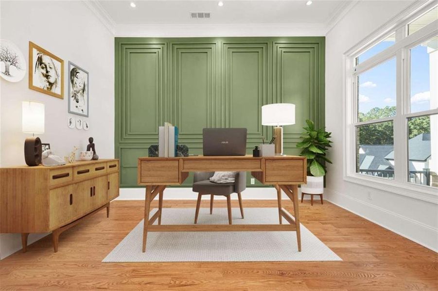 Furnished interior view inside a new home in , Lawrenceville (Image 7).