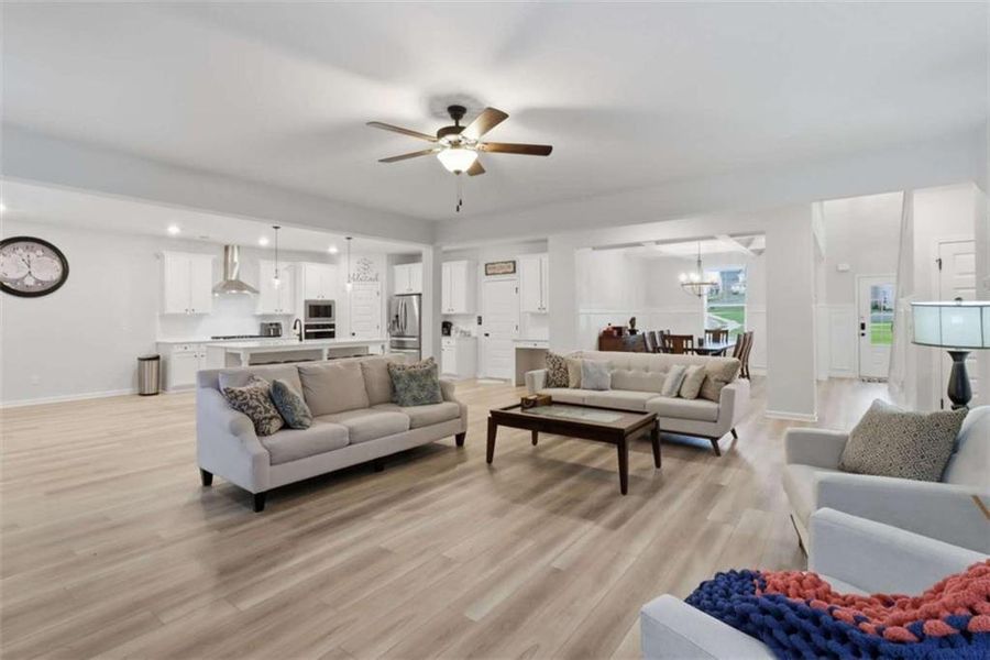 Furnished interior view inside a new home in Trinity Park, McDonough (Image 15).