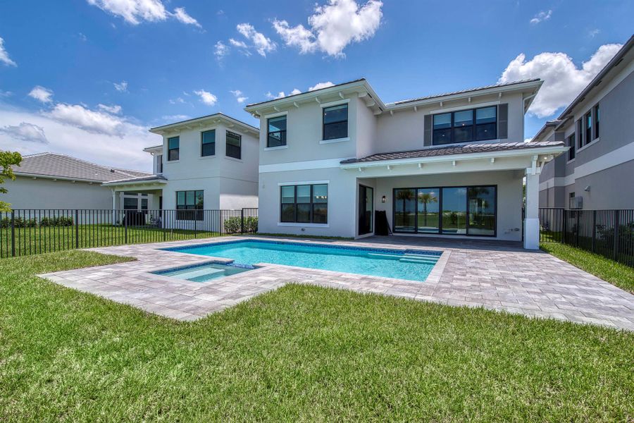 Exterior details and patio area of a home in Apex at Avenir, Palm Beach Gardens (Image 29). Exterior details and patio area of a home in Apex at Avenir, Palm Beach Gardens (Image 29).