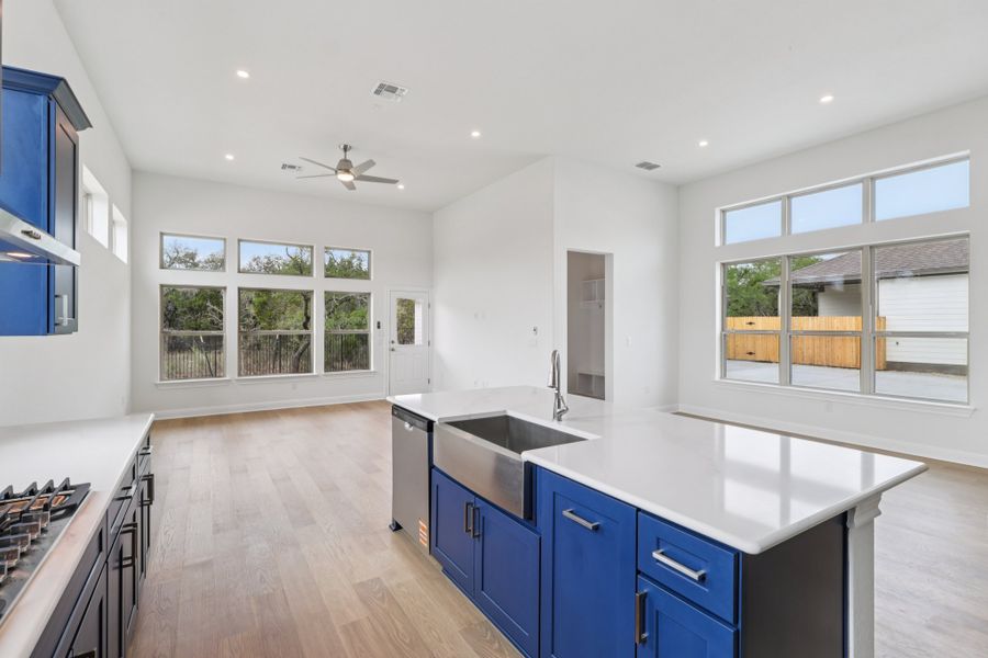 Furnished interior view inside a new home in Sage Hollow, Kyle (Image 4).