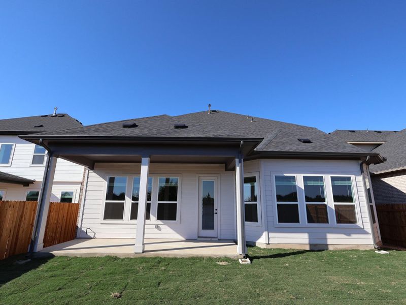 Exterior details and patio area of a home in Barksdale, Leander (Image 18). Exterior details and patio area of a home in Barksdale, Leander (Image 18).