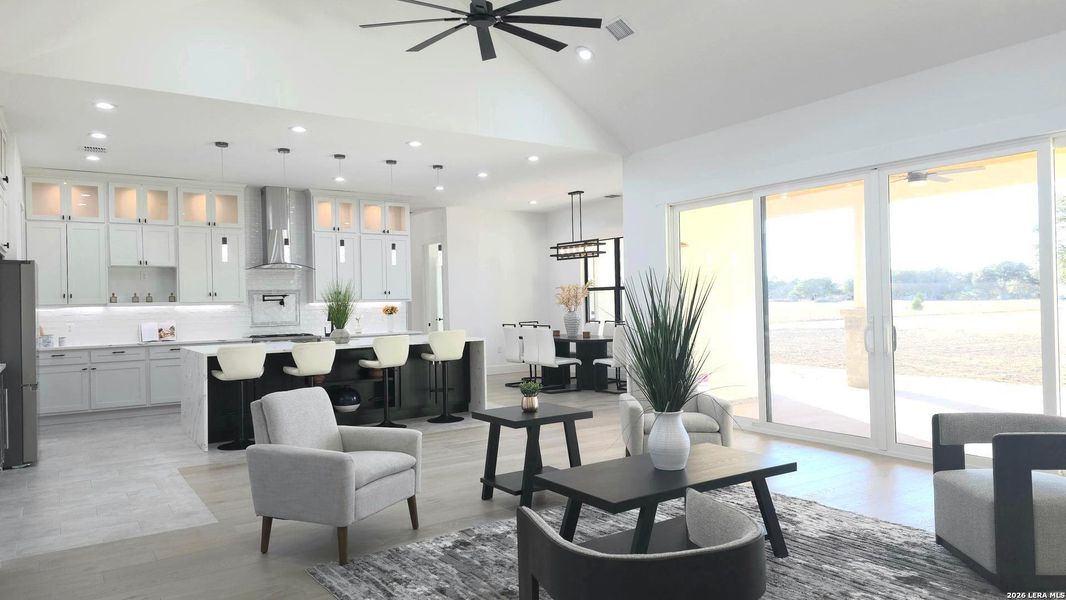 Furnished interior view inside a new home in , Bandera (Image 5). Furnished interior view inside a new home in , Bandera (Image 5).