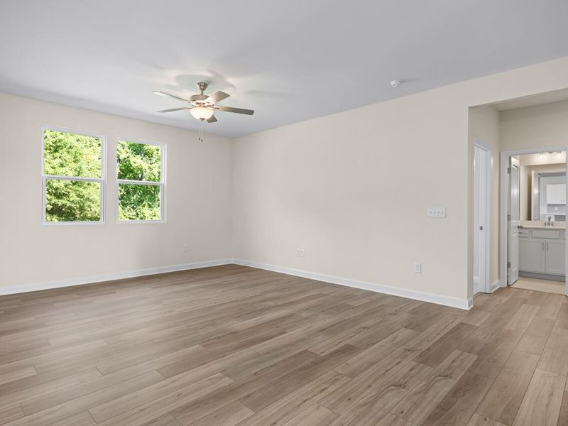 Spacious, unfurnished interior of a new home in Woodland Crossing, Zebulon (Image 16).
