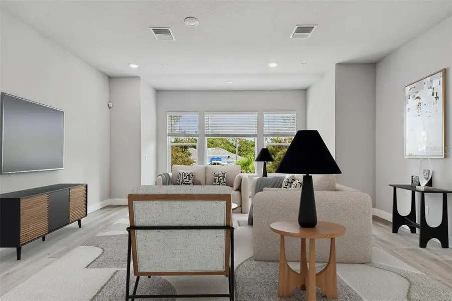 Furnished interior view inside a new home in Towns at Union, St. Petersburg (Image 14). Furnished interior view inside a new home in Towns at Union, St. Petersburg (Image 14).