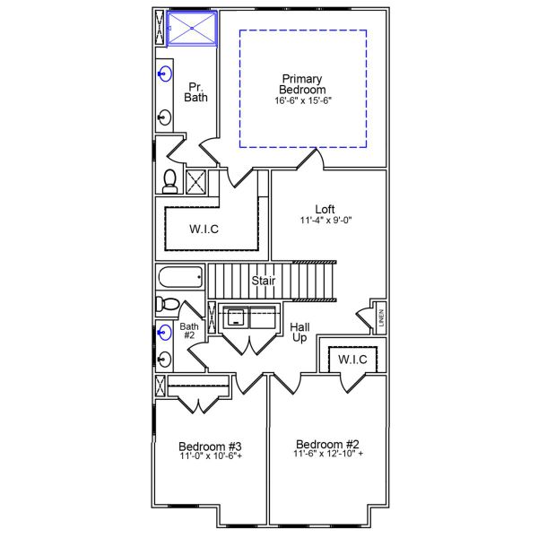 2D floor plan layout of this home in Pineland Preserve, Summerville, SC (Image 3).