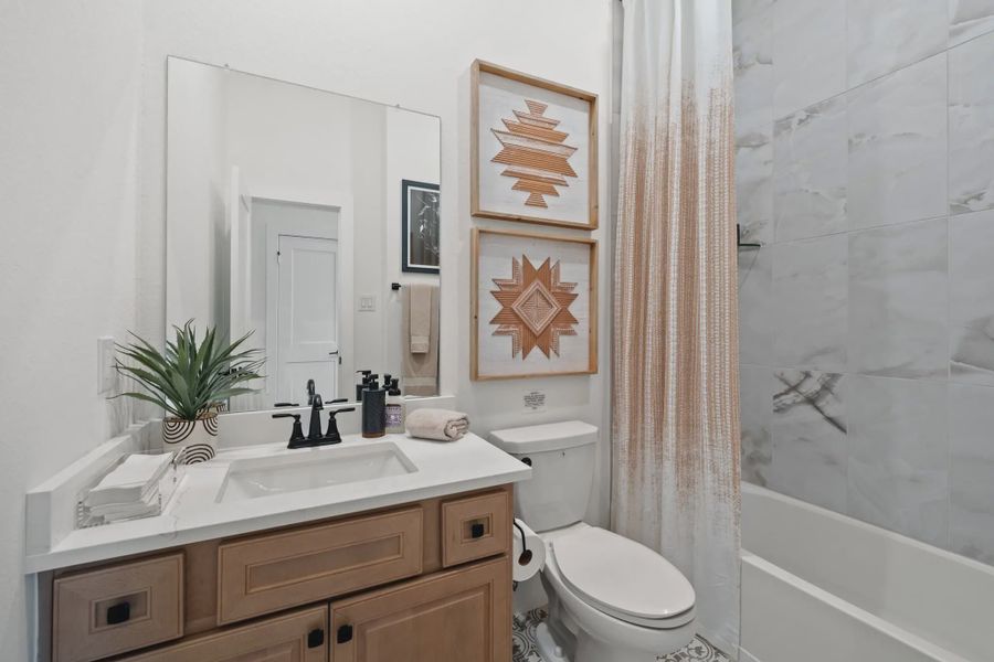 Representative furnished interior of a home built from the Tanlay by Chesmar Homes in Kresston, Montgomery (Image 5).