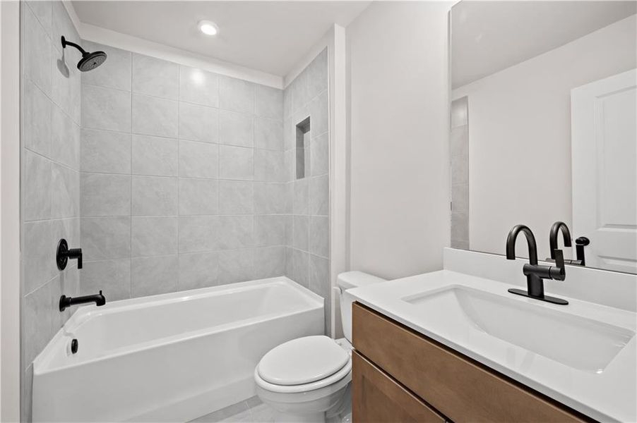 Furnished interior view inside a new home in Gatherings® at GreenHouse, Marietta (Image 16).