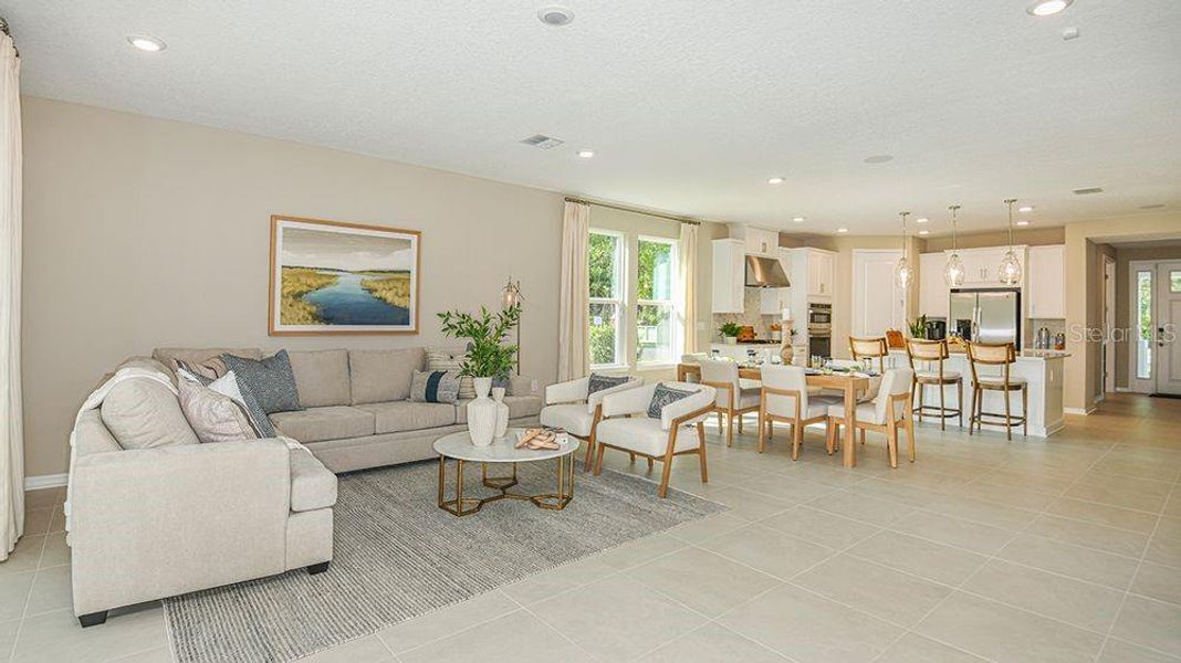 Furnished interior view inside a new home in Colbert Landings, Palm Coast (Image 6). Furnished interior view inside a new home in Colbert Landings, Palm Coast (Image 6).