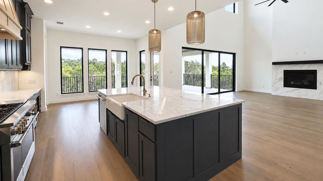 Furnished interior view inside a new home in The Preserve at Elm Creek, New Braunfels (Image 9).