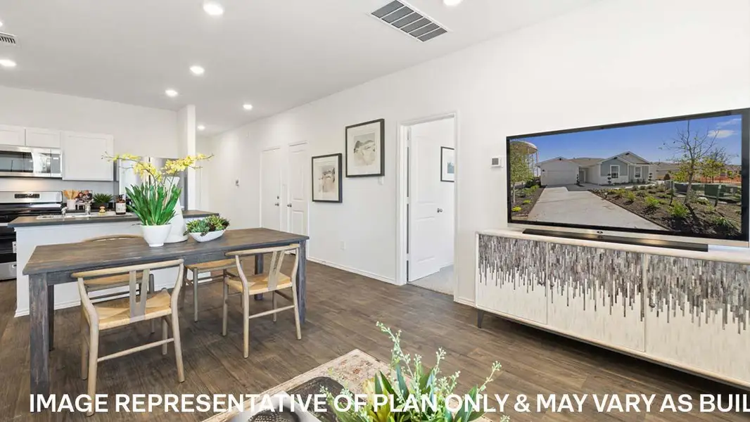 Furnished interior view inside a new home in Wayside, Uhland (Image 9).