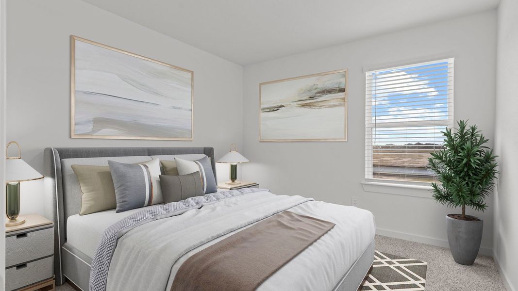 Furnished interior view inside a new home in Villarosa at Tamarron, Katy (Image 17).